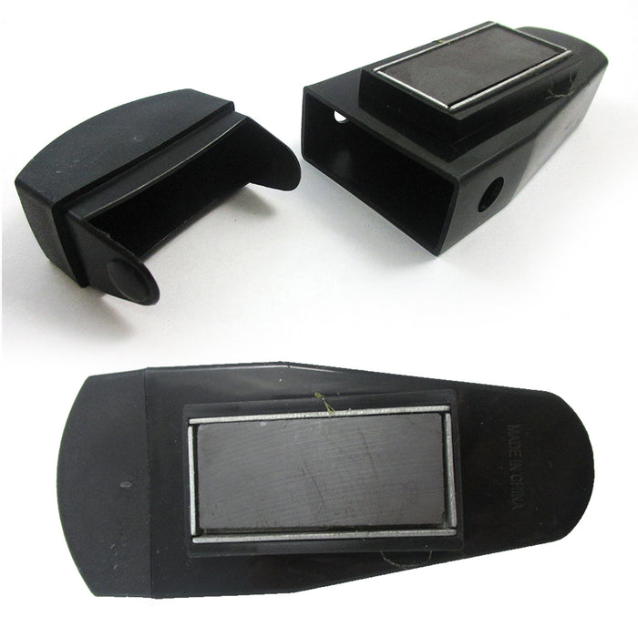 2 Pack Magnetic Key Case Holder Sticks Hidden Outdoor Spare Key Storage Box Safe