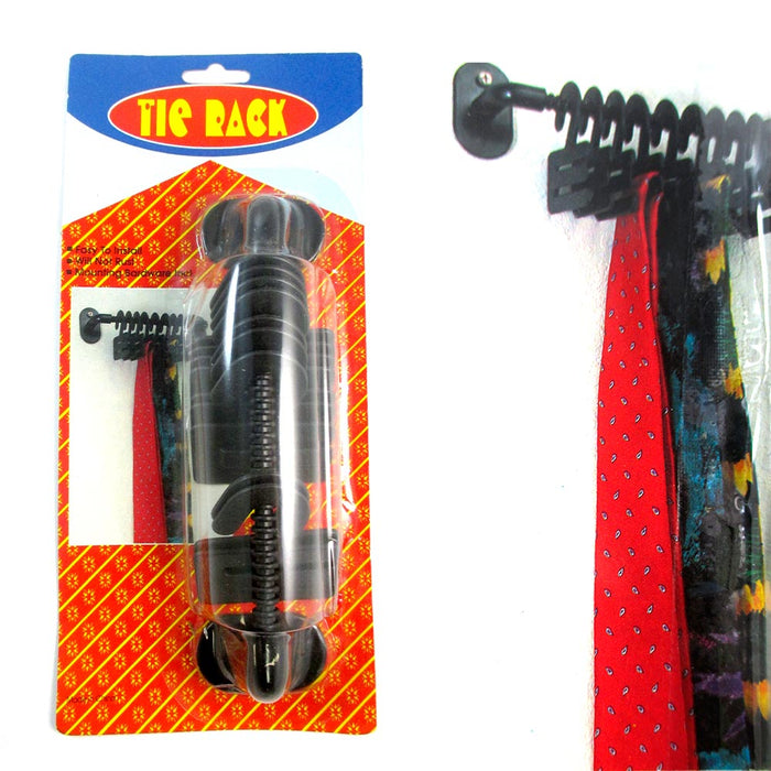 1 Tie Neck Scarves Organizer Wall Mounted Rack Hook Hanger Holder Storage Closet