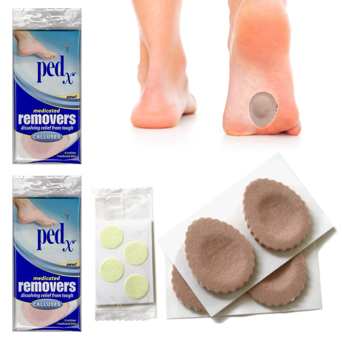 20 Pc (2pk) Medicated Corn Callus Remover Cushion Disks Salicylic Acid Foot Care