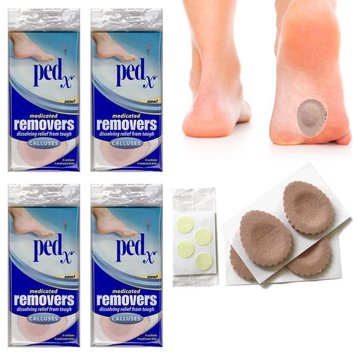 40 Pc (4pk) Medicated Corn Callus Remover Cushion Disks Salicylic Acid Foot Care