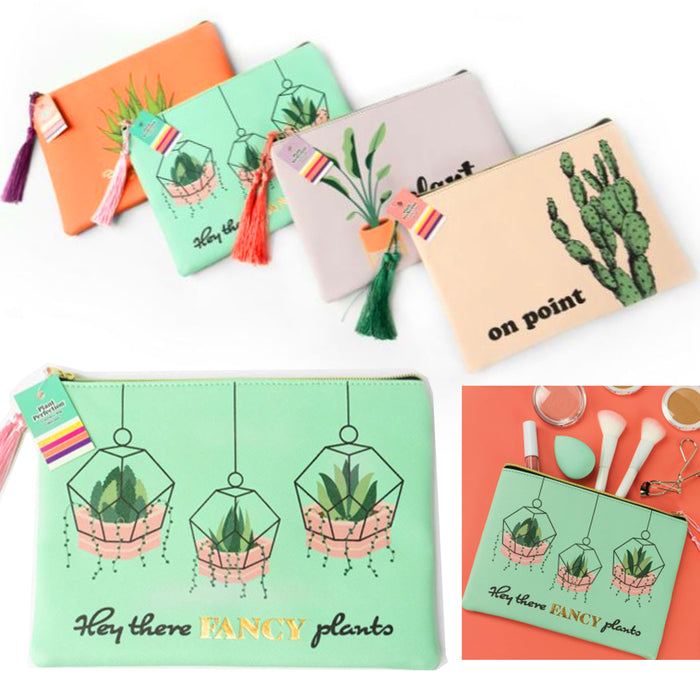 2 Pc Makeup Cosmetic Bag Set Case Toiletry Beauty Organizer Zipper Holder Pouch