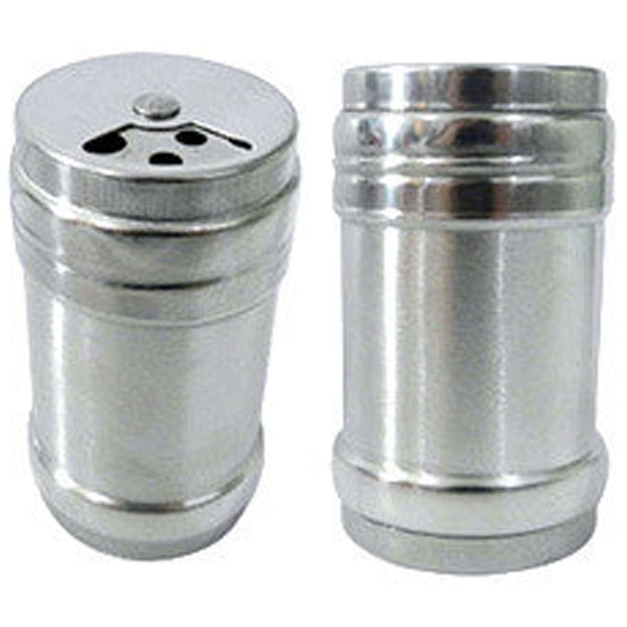 4 Large Salt Pepper Shakers Stainless Steel Spice Seasoning Container Metal  10oz