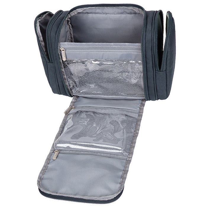 Travelon Anti-Theft Hanging Toiletry Bag Kit RFID Blocking Travel Organizer Blue
