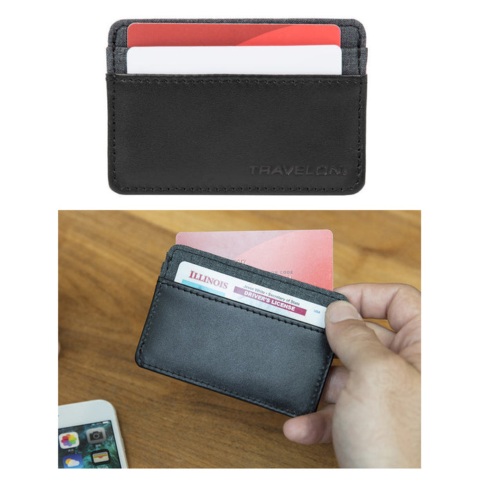 Travelon RFID Blocking Credit Card Sleeve ID Holder Protector Anti-The AllTopBargains Travelon RFID Blocking Credit Card Sleeve ID Holder Protector Anti-The AllTopBargains