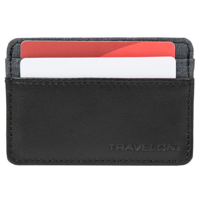 travelon rfid blocking card sleeve Travelon RFID Blocking Credit Card Sleeve ID Holder Protector Anti-The — AllTopBargains
