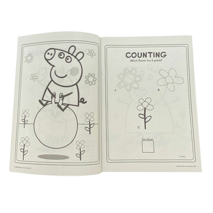 Peppa Pig Coloring Activity Book Set Premium Crayons Pad Drawing Combo For Kids
