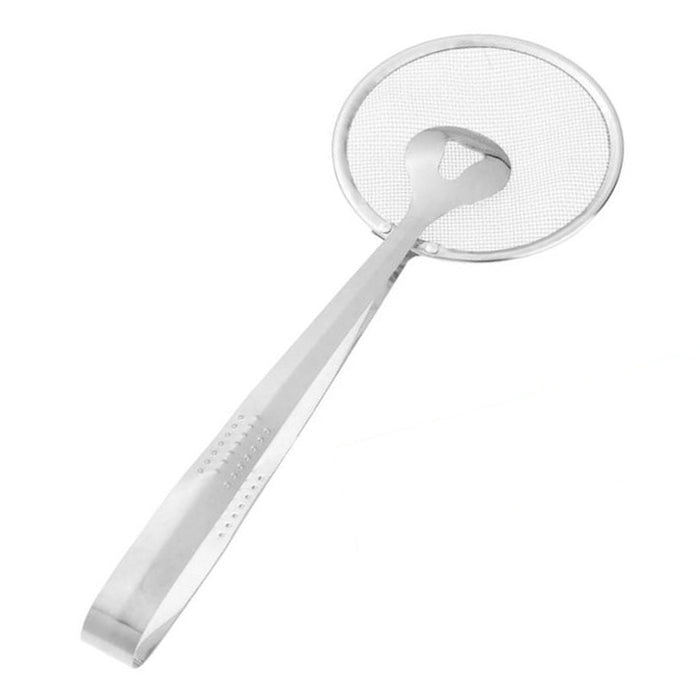 1 Pc Frying Tongs Stainless Steel Fine Mesh Strainer Colander Sifter Kitchen