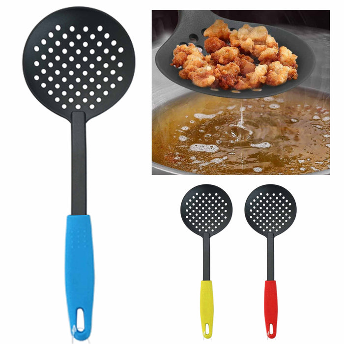 2pc Slotted Serving Spoon Cooking Utensil Kitchen Tool Perforated Skimmer Ladle
