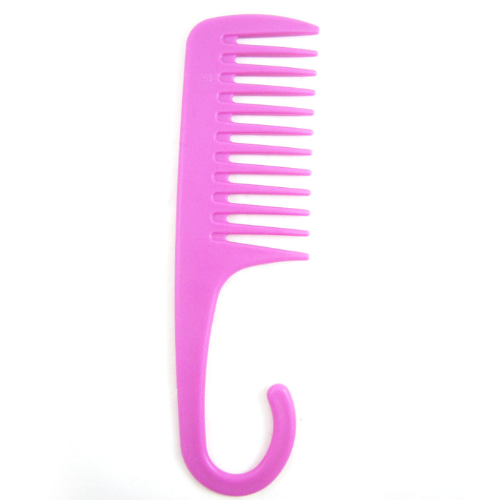 1 X Shower Comb Hair Wide Tooth Dry Wet Gently Detangles Thick Long Detangling