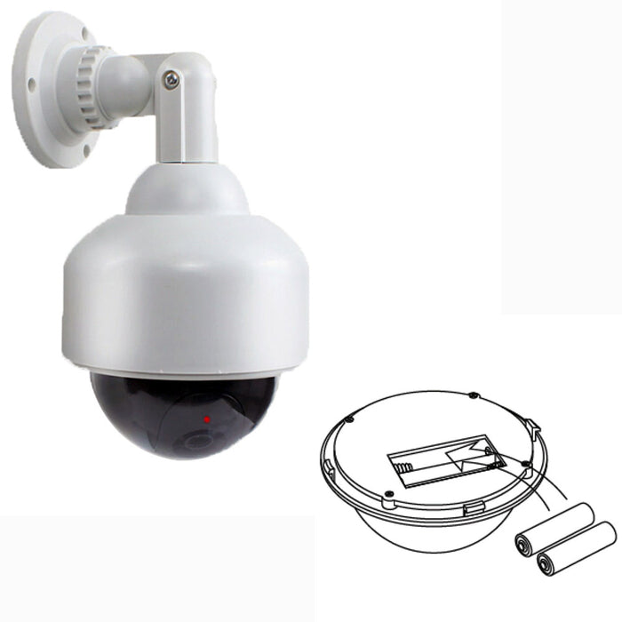 Fake Surveillance Camera Security Record Sensor LED Light Dummy Safe Waterproof