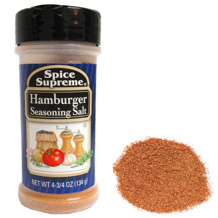 Spice Supreme Hamburger Seasoning Salt 4.75oz Cooking Gourmet Burgers Grill New