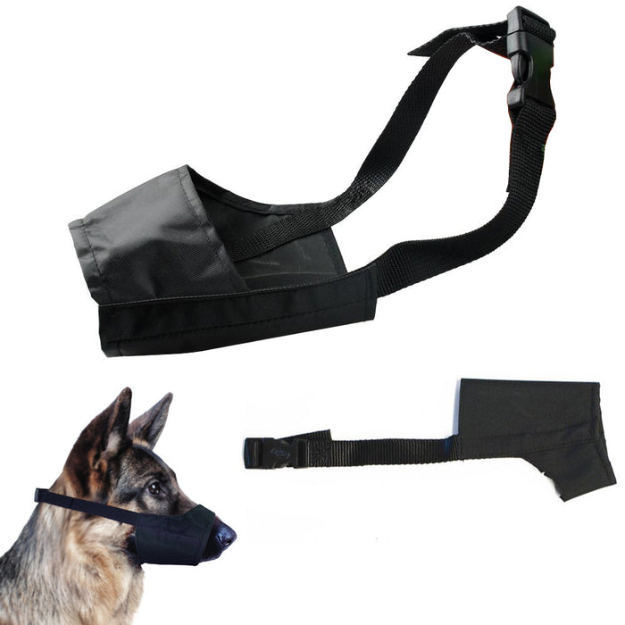2pc XLarge Pet Dog Mouth Muzzle Grooming Mask Nylon No Bark Bite Chewing Adjust