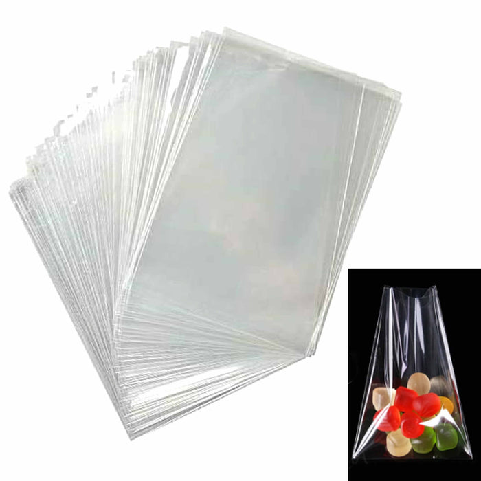 100 Pc Clear Poly Bags Cello Baggies Party Candy Gift Treat Loot Favor 4"X6"