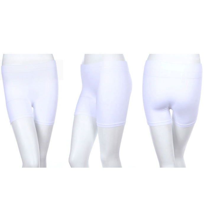 Womens Shorts Stretch Casual Biker Yoga Leggings White Seamless Athletic New Hot