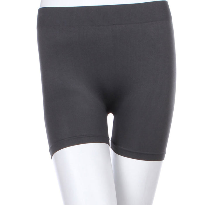 3 Pack Womens Biker Compression Shorts Seamless Yoga Workout Running Exercise