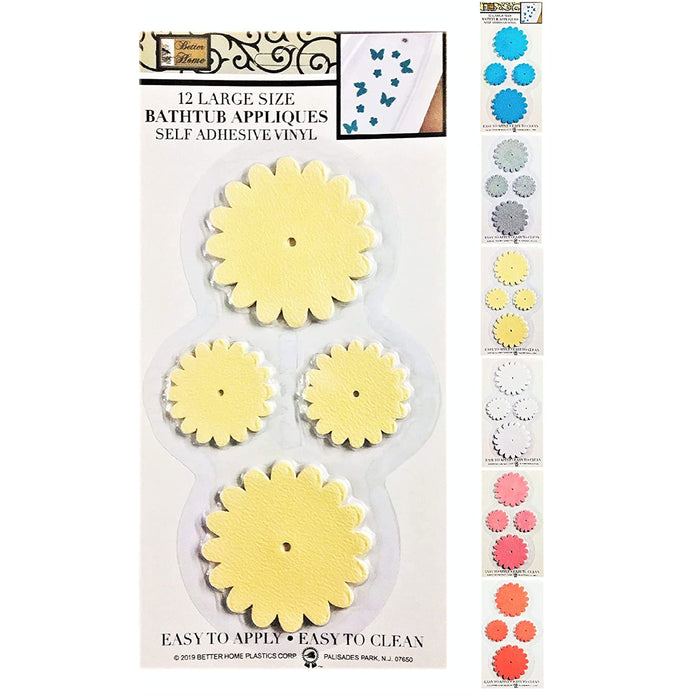 24 Pc Bathtub Grip Non Slip Tub Shower Stickers Decals Treads Applique Anti-Skid