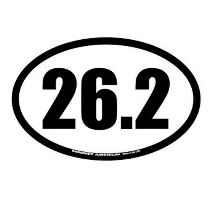 2X 26.2 Full Marathon Vinyl Oval Decal Car Bumper Run Running Race Runner Gift