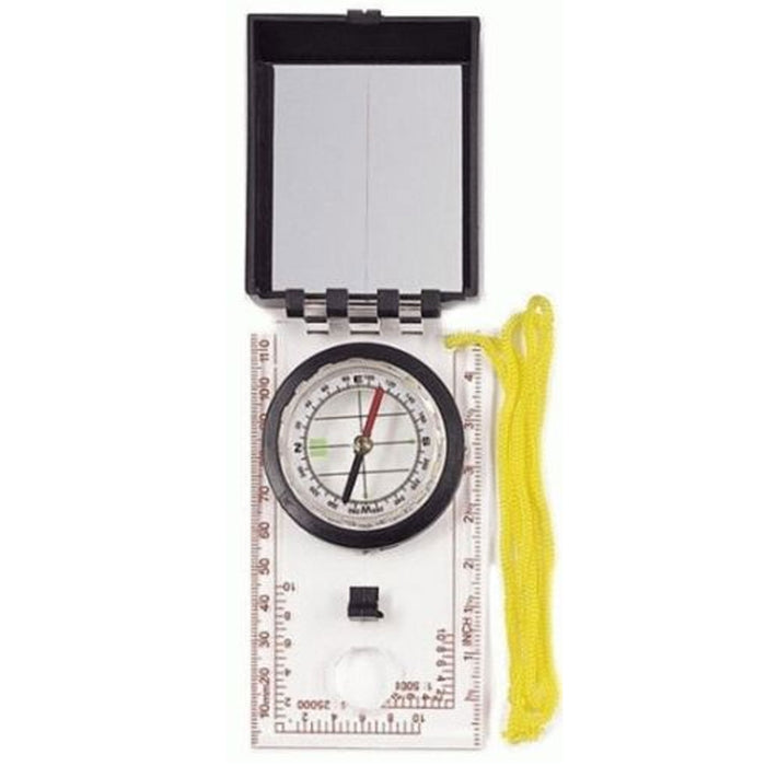 1 Map Compass Sighting Mirror Distance Scale Luminous Markers Camping Hiking