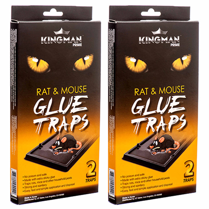 4 Sticky Boards Mouse Glue Traps Rat Mice Rodent Insect Disposable Trays Medium