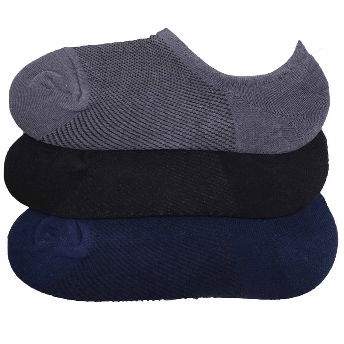 6 Pairs Men Women No Show Socks Non Slip Low Cut Invisible Cotton Assorted 10-13