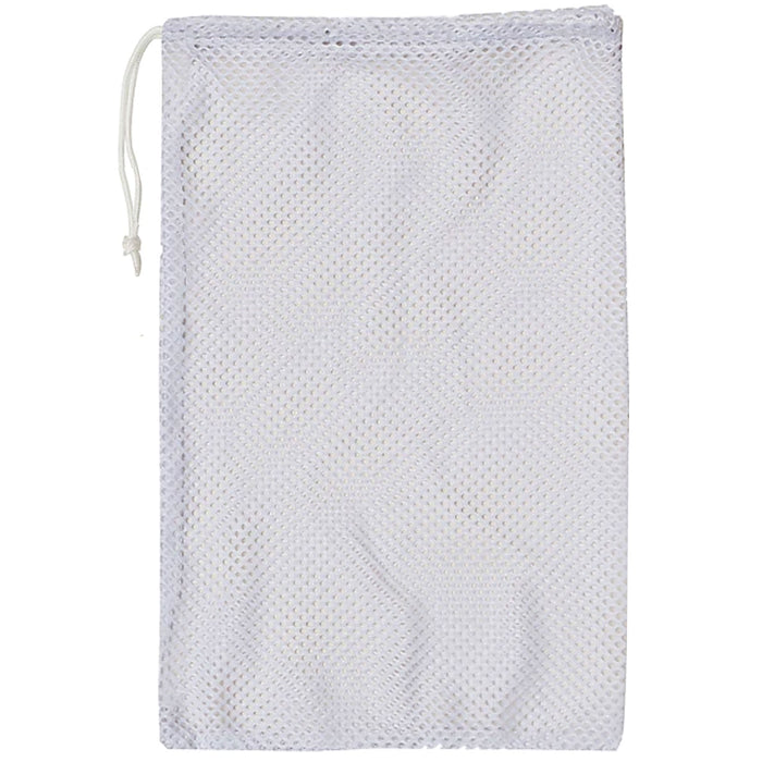 2 Heavy Duty Mesh Bag Drawstring Laundry Utility Tote Diving Gear Mask Snorkel