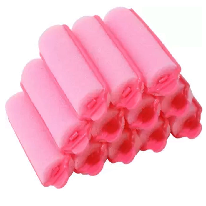 24 Hair Rollers Medium Soft Foam Cushion Curlers Waves Curls Salon Styling 2.4"