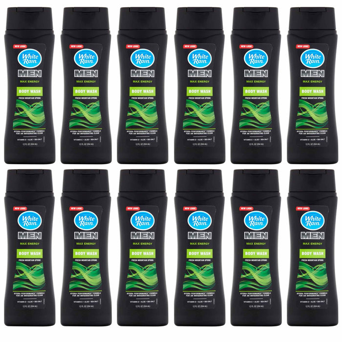 Lot of 12 Body Wash For Men Maxi Hydration Cleansing Shower Gel Aloe Soap 12oz