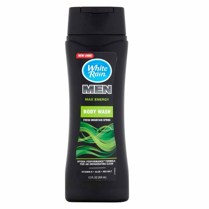Men Body Wash Maximum Hydration Skin Shower Gel Soap Mountain Spring Scent 12oz
