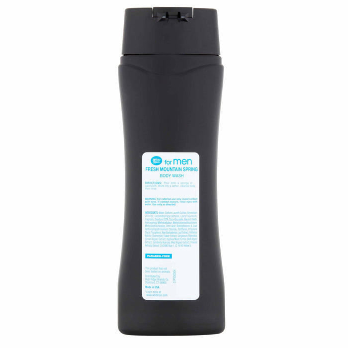 Men Body Wash Maximum Hydration Skin Shower Gel Soap Mountain Spring Scent 12oz