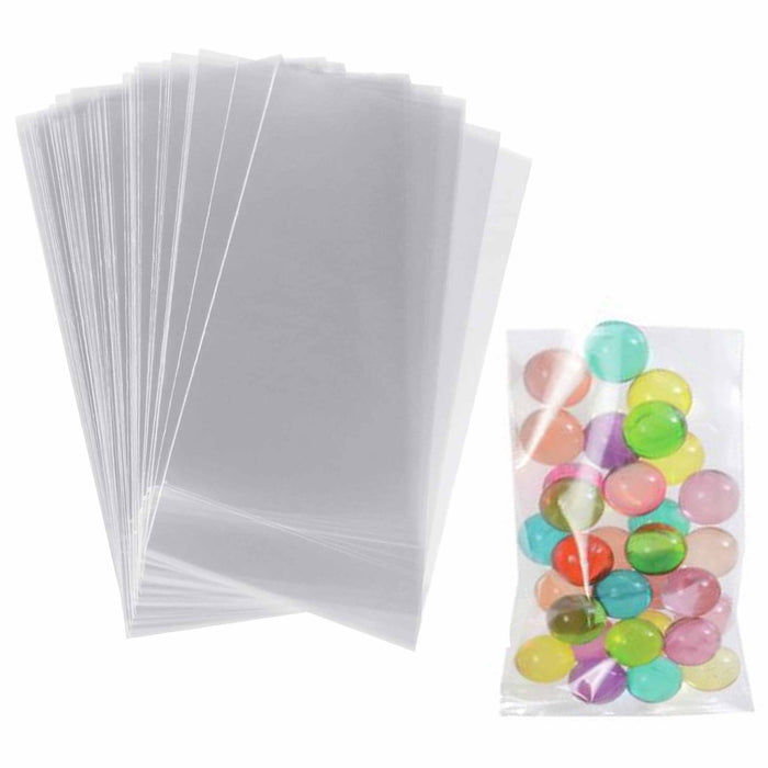 200 X Clear Poly Bags Candy Treat Baggies Loot Party Favor Snack Storage 3"X5.5"