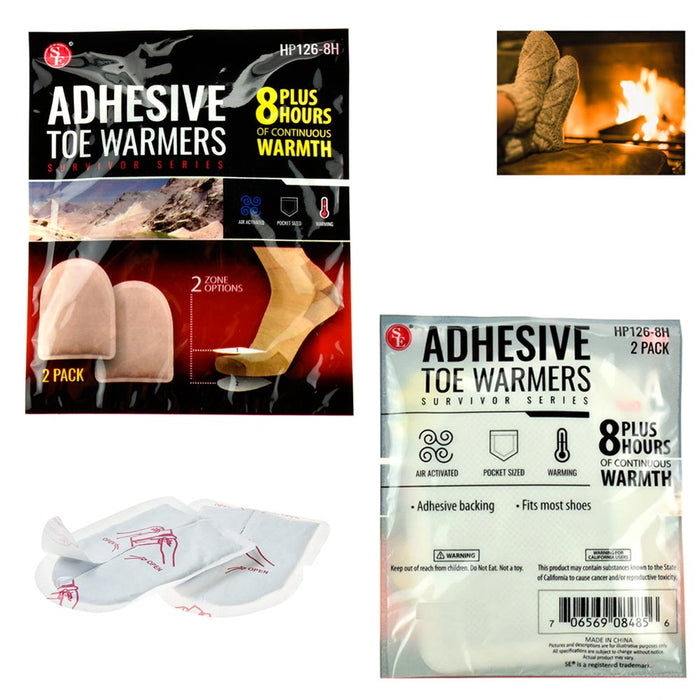 15 Pairs Adhesive Toe Warmers Hot Feet Pads Heat Up to 8 + Hours Cold EXPIRED