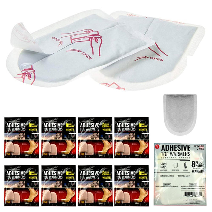 8 Pair Toe Foot Warmers Adhesive Long Lasting Safe Natural Air activated EXPIRED