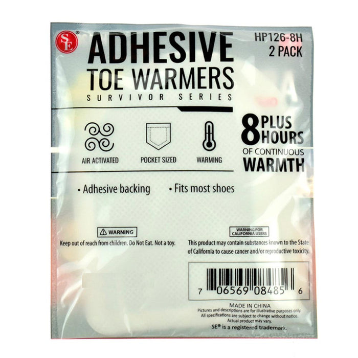 12 Pairs Adhesive Toe Warmers Feet Pads Air Activated Heat up to 8 Hours EXPIRED