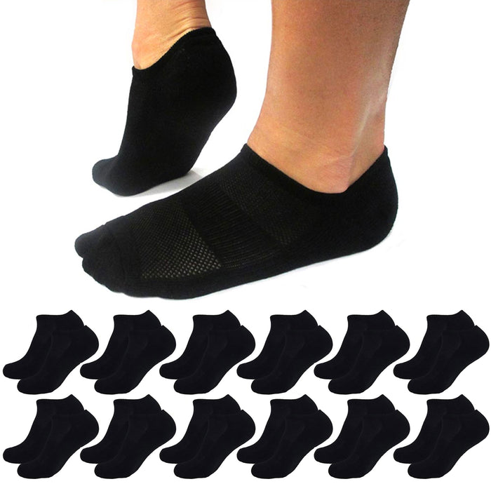 12 Pairs No Show Men Socks Low Cut Ankle Short Socks Casual Womens Athletic