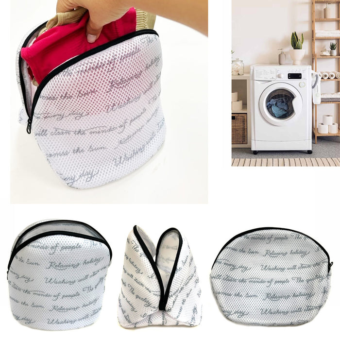 Set 4 Bra Wash Bag Mesh Lingerie Laundry Bags Delicates Bra Underwear Intimate