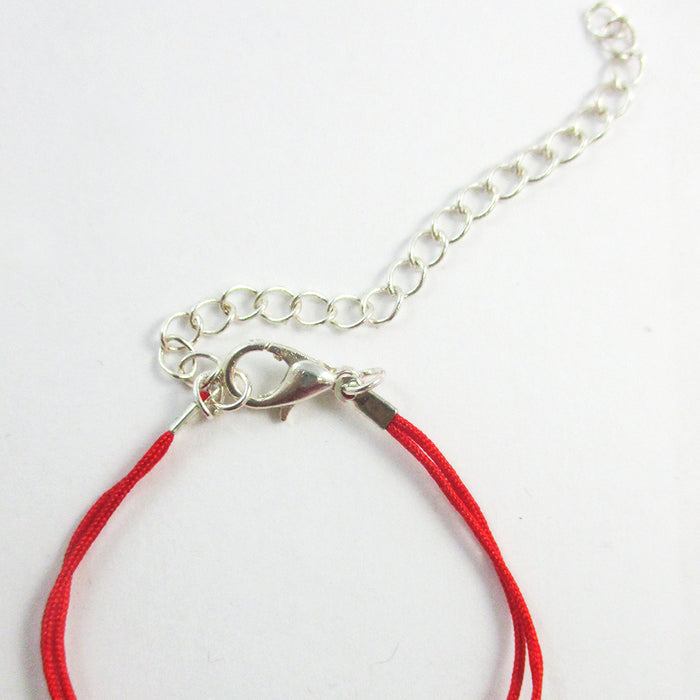 Evil Eye Mati Hamsa Charm Cubic Zirconia CZ Crystal Bracelet Lucky Red String