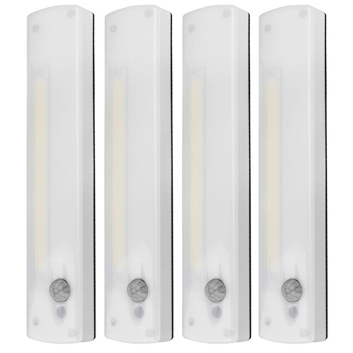 4 pc Wireless Motion Sensor Cabinet Closet Light Kitchen Counter LED Night Lamp