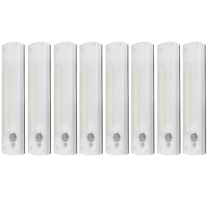 8 pc Wireless Motion Sensor Cabinet Closet Light Kitchen Counter LED Night Lamp