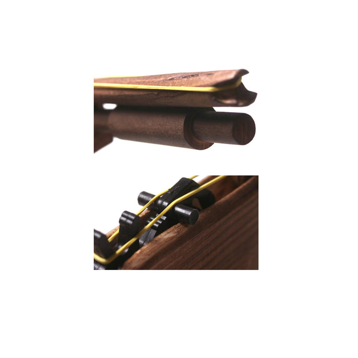 2Pack Rubber Band Gun Quality Wood Easy Load 10 Rubber Ads Per Set Adult Kid Toy