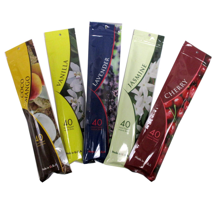 200 Premium Incense Sticks Assorted Scents Fragrance Yoga Meditation Aromatherapy