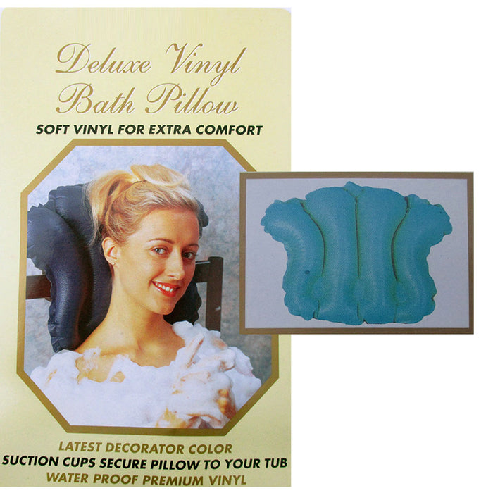 Deluxe Inflatable Bath Pillow Rest Neck Tub Cushion Spa Bathtub Luxury Relax New