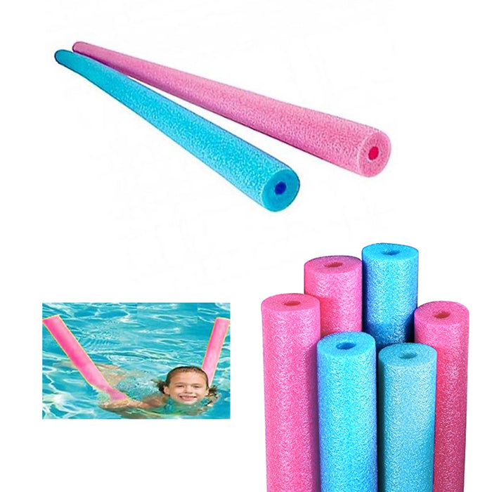 6 Pack Swimming Pool Noodles Swim Therapy Water Noodle Floater Floatie Craft 48"