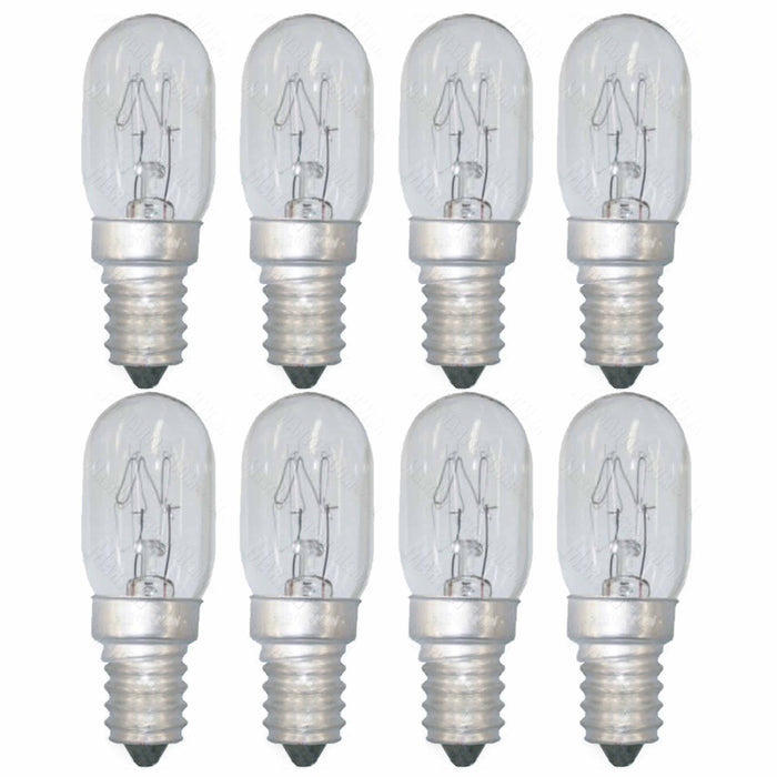 8 Pc Microwave Light Bulbs Oven Lamp 25w 120v Intermedium Refrigerator Lighting