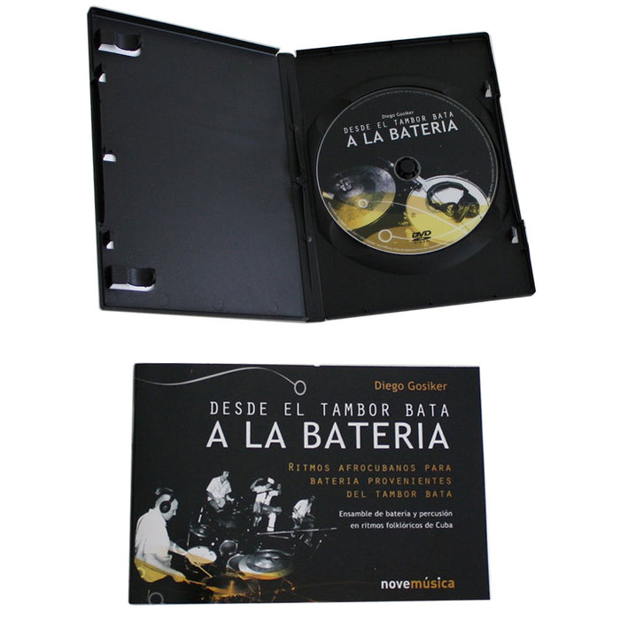 Combo Desde El Tambor Bata A La Bateria by Diego Gosiker DVD + BOOK Drums