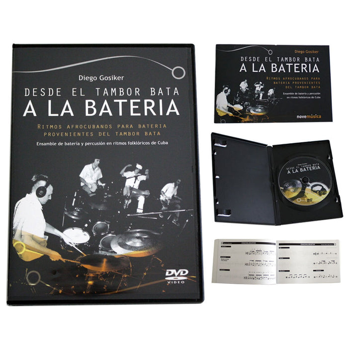Combo Desde El Tambor Bata A La Bateria by Diego Gosiker DVD + BOOK Drums