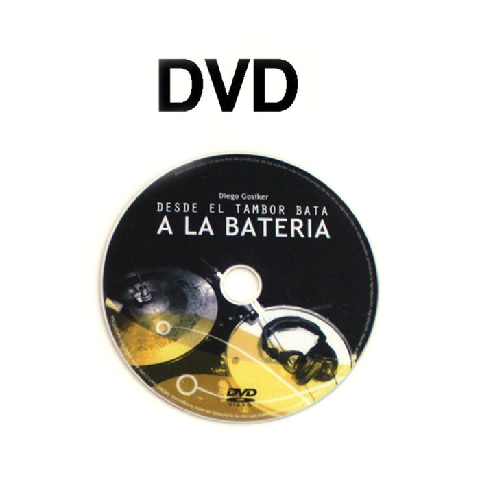 Combo Desde El Tambor Bata A La Bateria by Diego Gosiker DVD + BOOK Drums