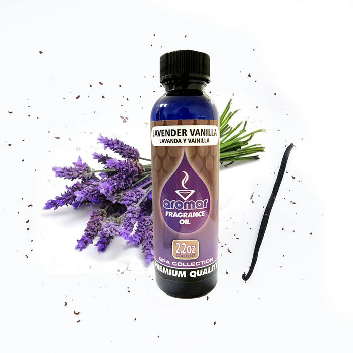 Lavender Vanilla Scent Fragrance Oil Aroma Therapy Diffuse Air Burning 2.2 Oz
