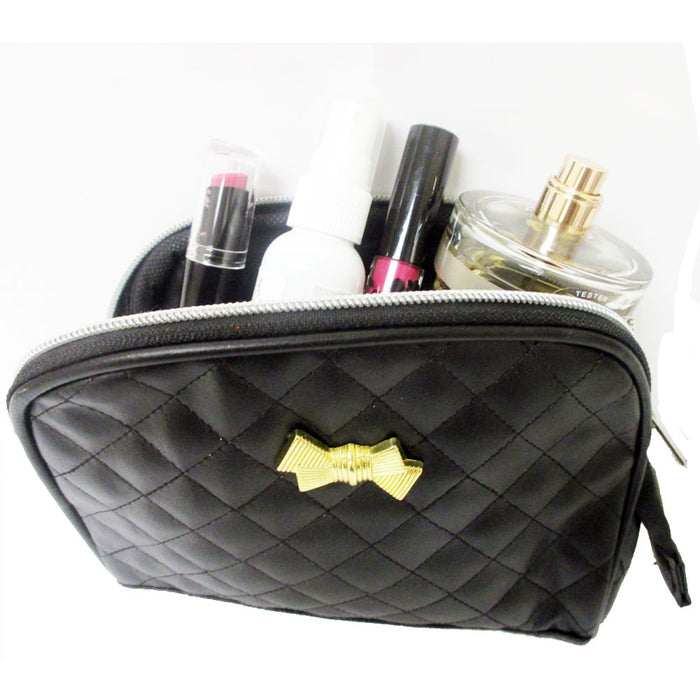 1 Cosmetic Bag Makeup Zippered Case Travel Tote Toiletry Beauty Pouch Organizer
