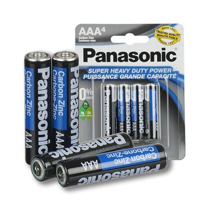 8 X Panasonic AAA Batteries Super Heavy Duty Carbon Zinc Battery 1.5V