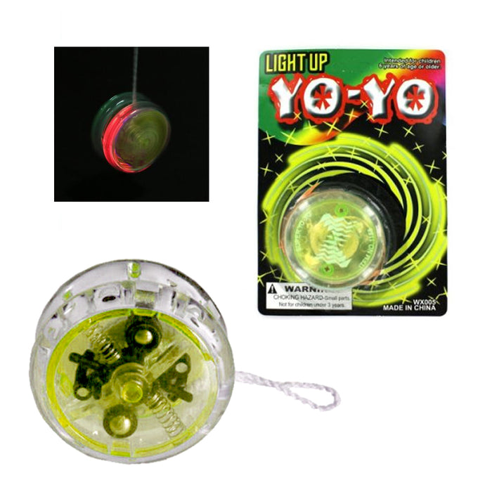 4 X YoYo Light Up Glow Party Favor Classic Magic Toy Children Games Kid Gift